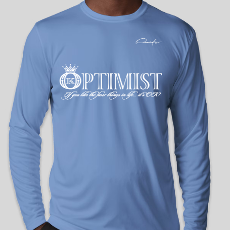 optimist shirt carolina blue long sleeve