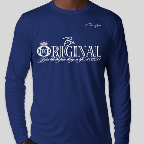 be original shirt royal blue