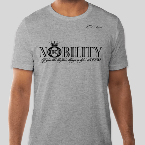 nobility t-shirt gray