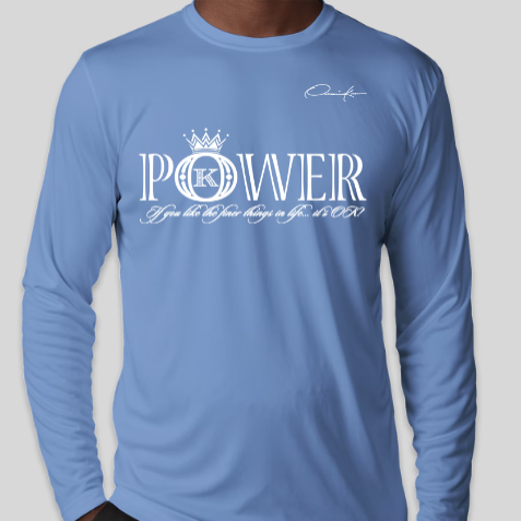power shirt carolina blue long sleeve