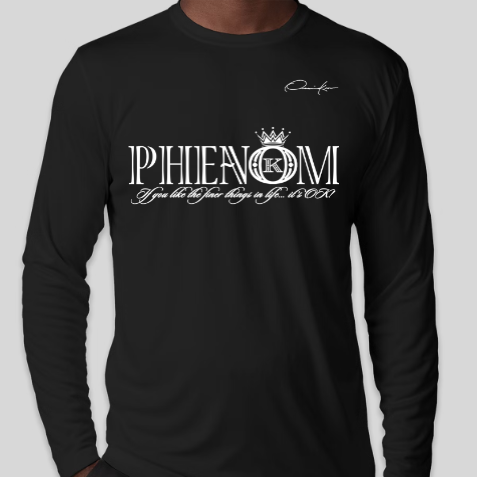 phenom shirt black long sleeve
