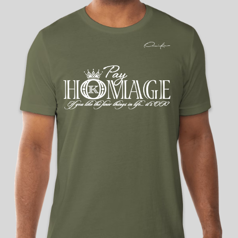 pay homage t-shirt army green