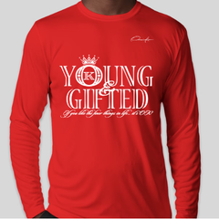 Young & Gifted Long Sleeve T-Shirt - Red / Small - Long Sleeve Tee