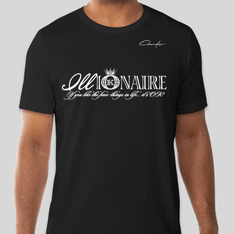illionaire t-shirt black