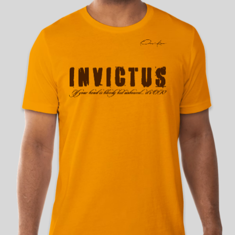 invictus iota phi theta fraternity t-shirt gold