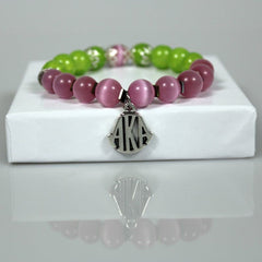 Alpha Sorority Charm Bead Bracelet - 4.5 in - Bracelet