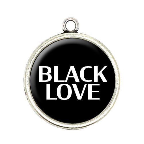black love cabochon charm