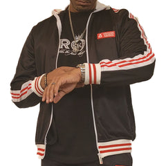 Black Designer Tracksuit Jacket - Small - Jacket