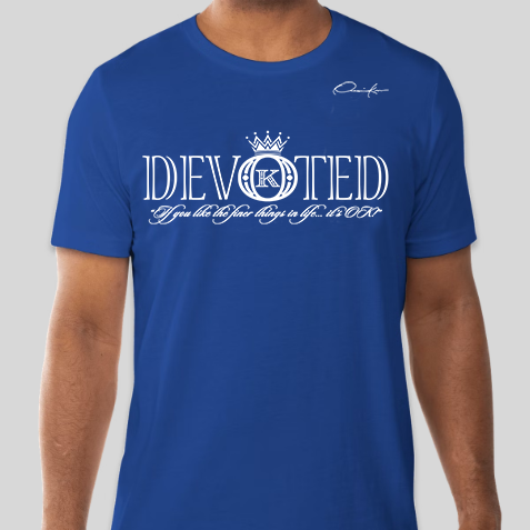 devoted t-shirt royal blue