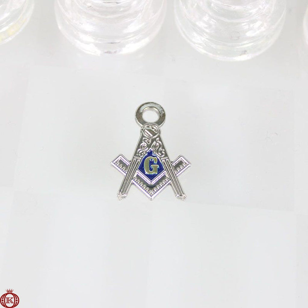 blue gold compass and square jewelry bracelet charm
