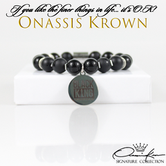 Black King Bead Bracelet - 4.5 in - Bracelet