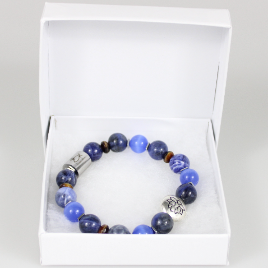 blue sodalite bracelet gift box