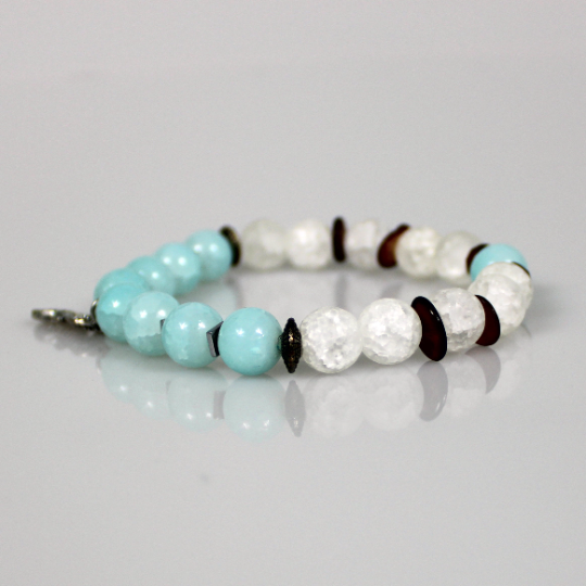 seahorse aquamarine bracelet