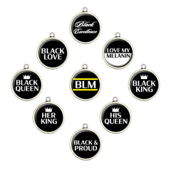 Black Lives Matter Stainless Steel Charms - 1 Charm - Charms