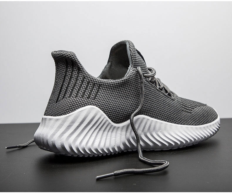 gray and white wool running shoes