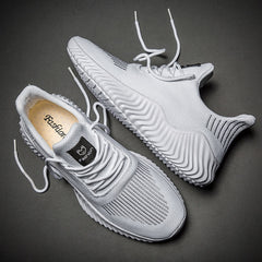 Air Floater Breathable Casual Lace-Up Shoes - Black / 6.5 - shoes