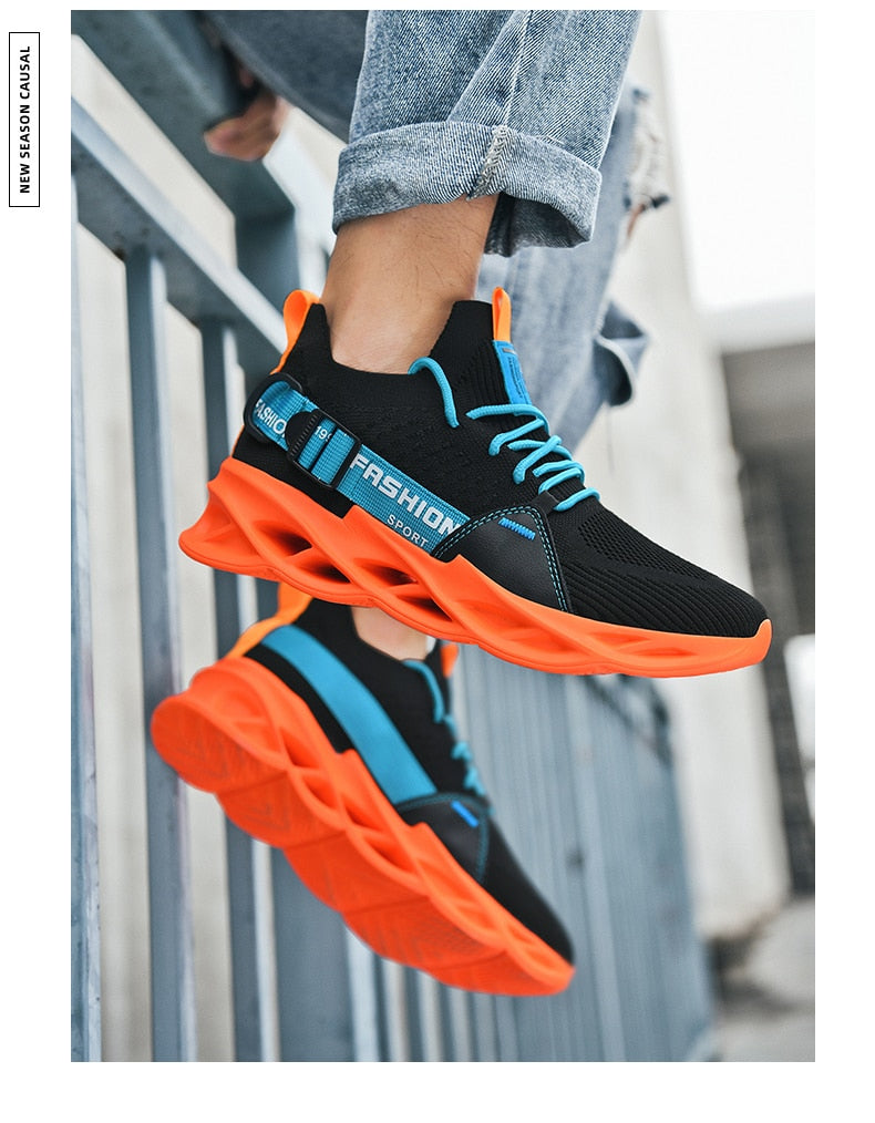 black turquoise tangerine air running shoes