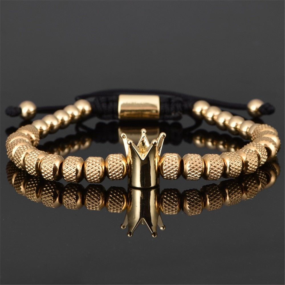 gold crown bracelet