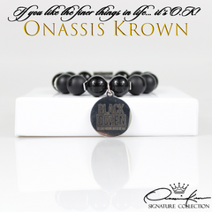 Black Queen Bead Bracelet - 4.5 in - Bracelet