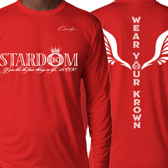 Stardom Long Sleeve T-Shirt - Red / Small - Long Sleeve Tee