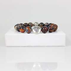 Red & Blue Sodalite Bead Bracelet - 4.5 in - Bracelet