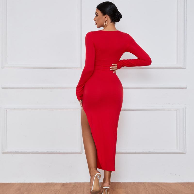 Women's Sexy Red Long Dress