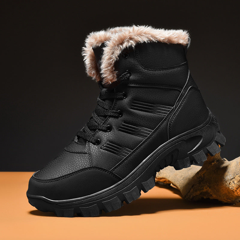 black snow boots