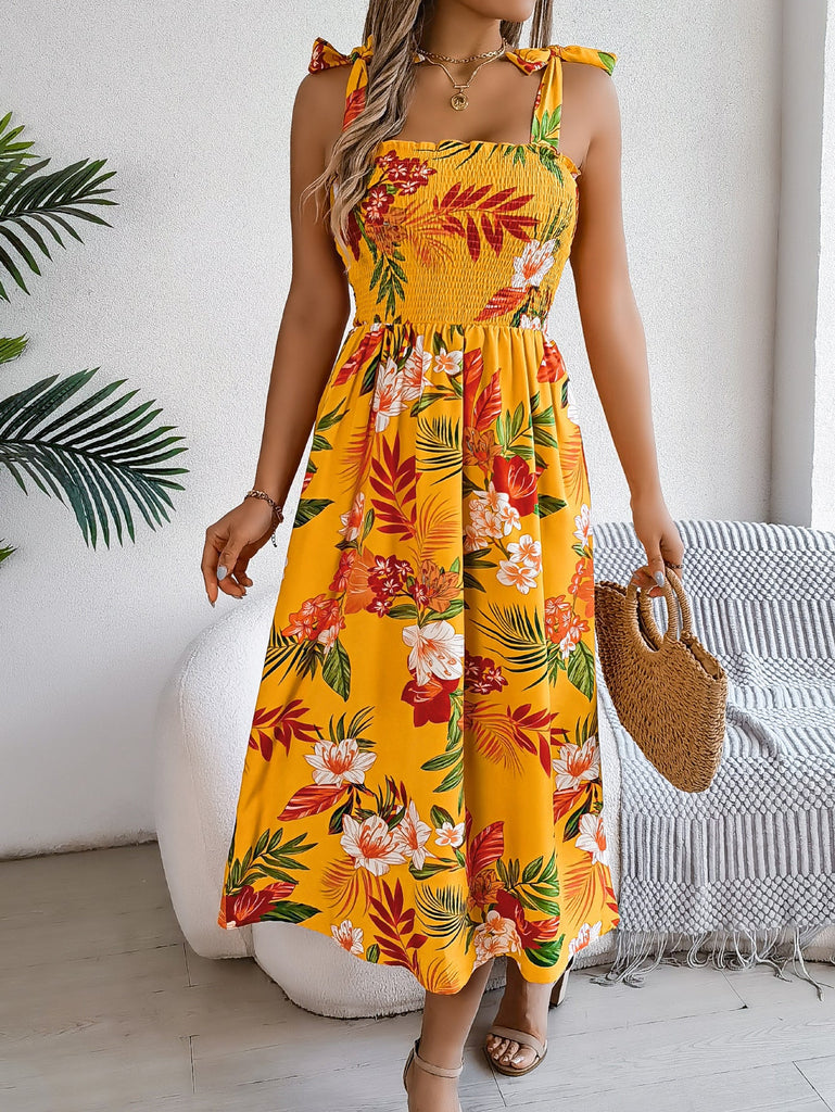 corset dresses summer Floral Summer Corset Dress Y2k Women Spaghetti Strap Sleeveless a Line Midi Dress Bustier Dresses Romantic Clothes Clubwear