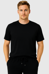 Everyday Bamboo T-Shirt Men - Black - S / Black -