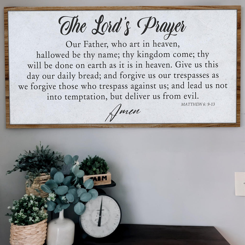 The Lord's Prayer Faith Sign II – Onassis Krown
