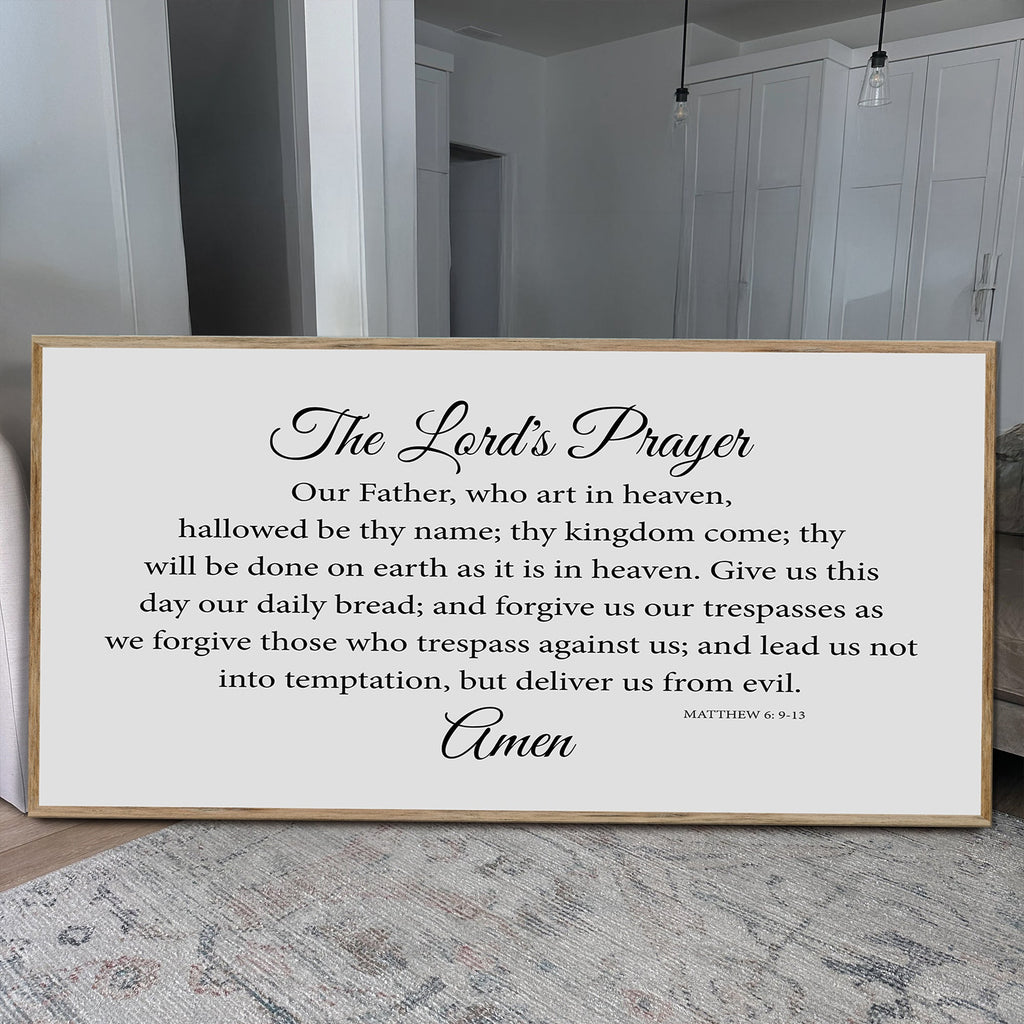 The Lord's Prayer Faith Sign – Onassis Krown