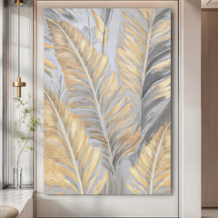 Luxury Gold and Silver Leaf Wall Art