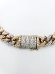 14K Gold- Diamond Miami Cuban Chain Tri-Color (331 Grams) - Default Title - Chain