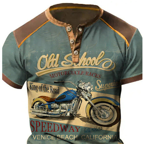 old school motorcycle shirt
