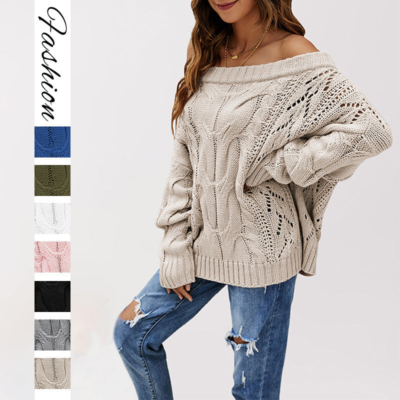 Strapless Loose Off Shoulder Solid Color Pullover Sweater – Onassis Krown