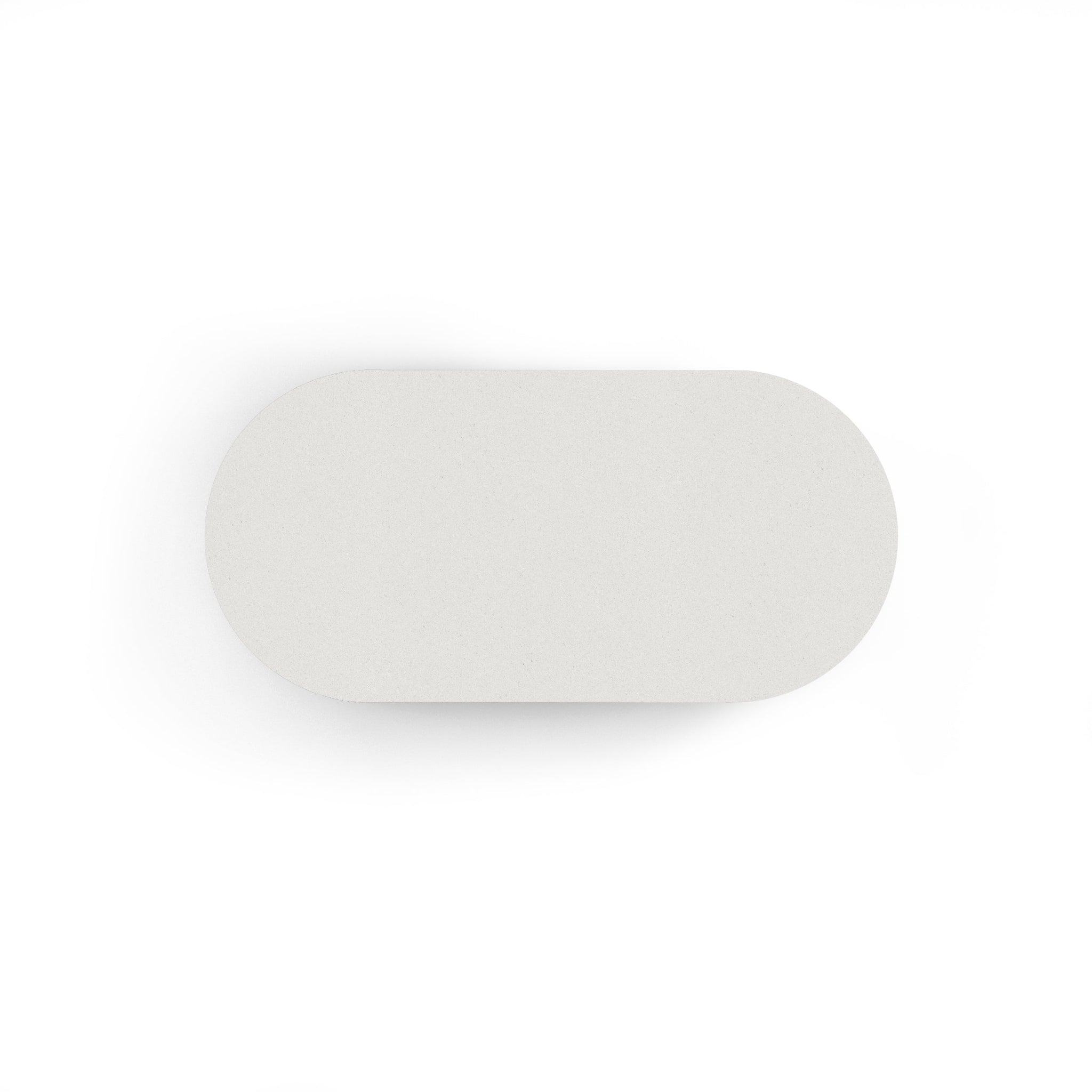 Concrete Coffee Table - 50" x 24" Oval