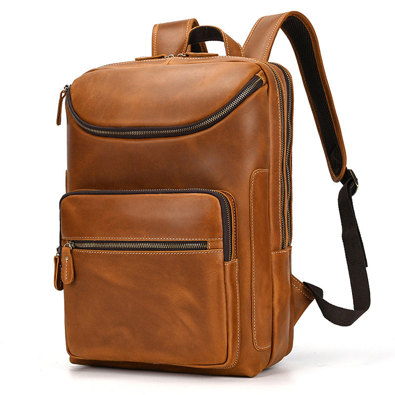 best leather backpack for work Vintage Leather Backpack – Onassis Krown
