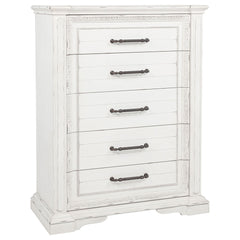 McKinney 5-drawer Bedroom Chest of Drawers Vintage White