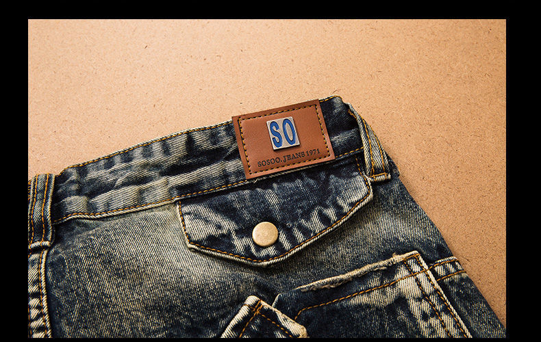 designer stonewashed jeans