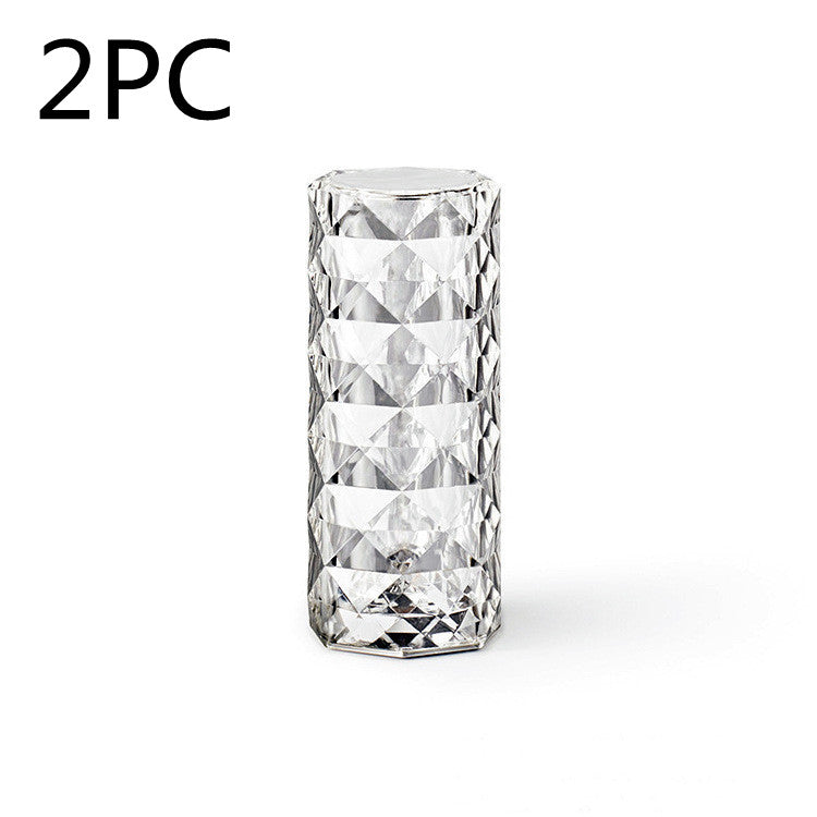 two piece crystal table lamp
