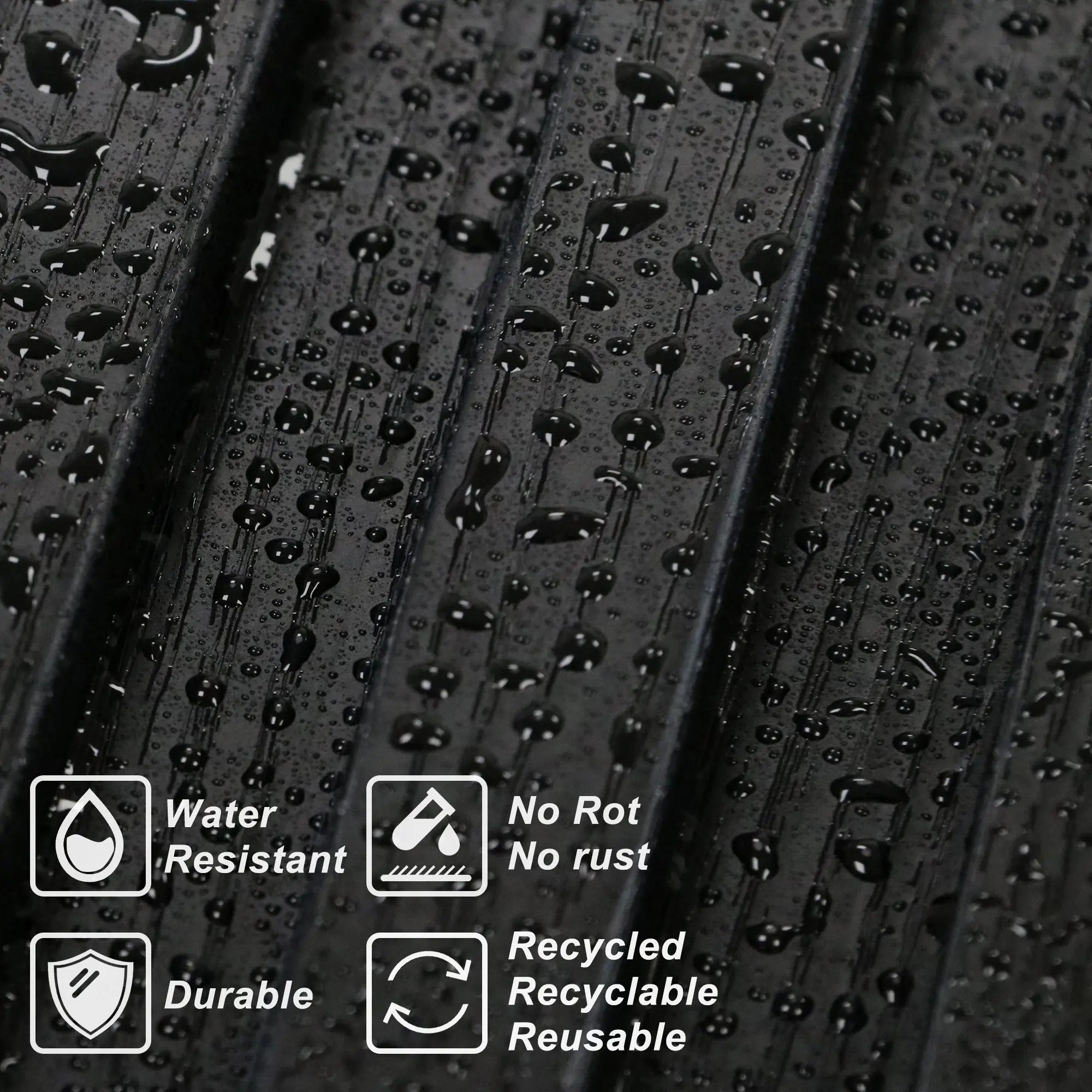 Hausvita 48 x 6 inch WPC Slat Wall Panel (16 Pack)