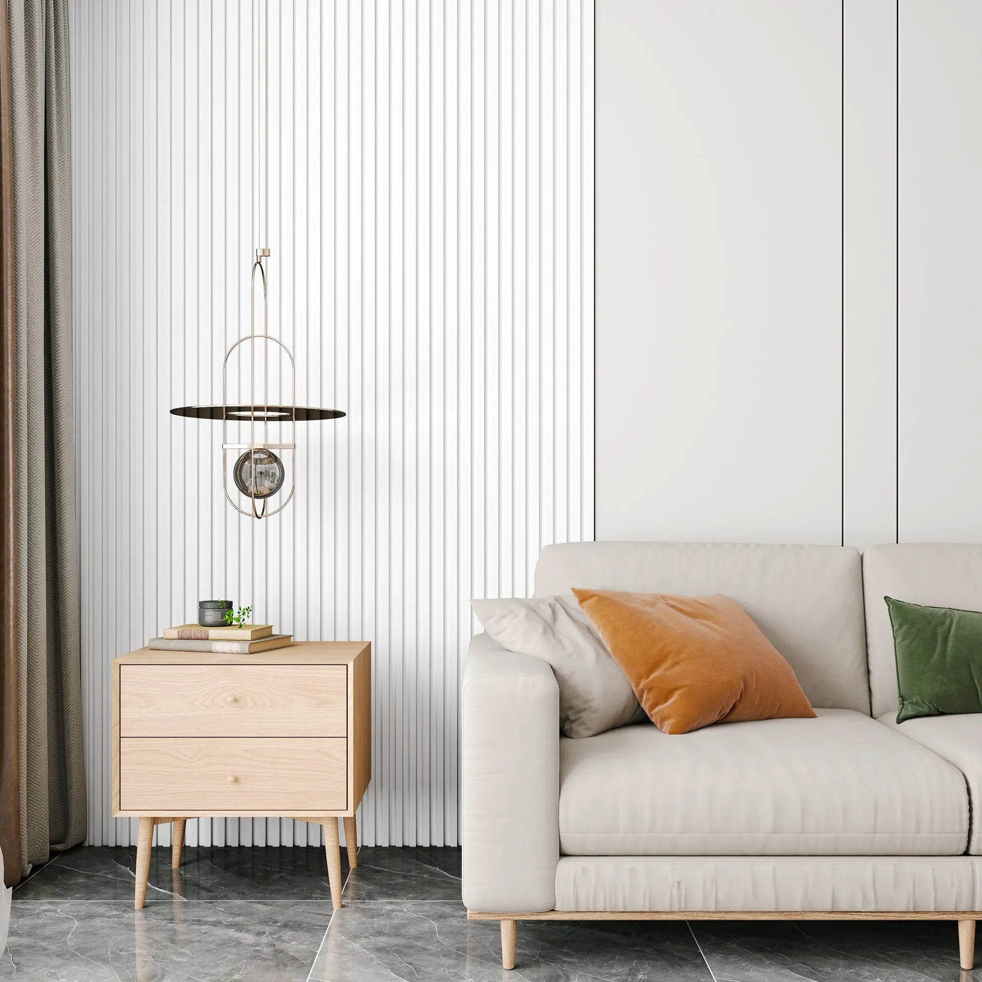 Hausvita 48 x 6 inch WPC Slat Wall Panel (16 Pack)