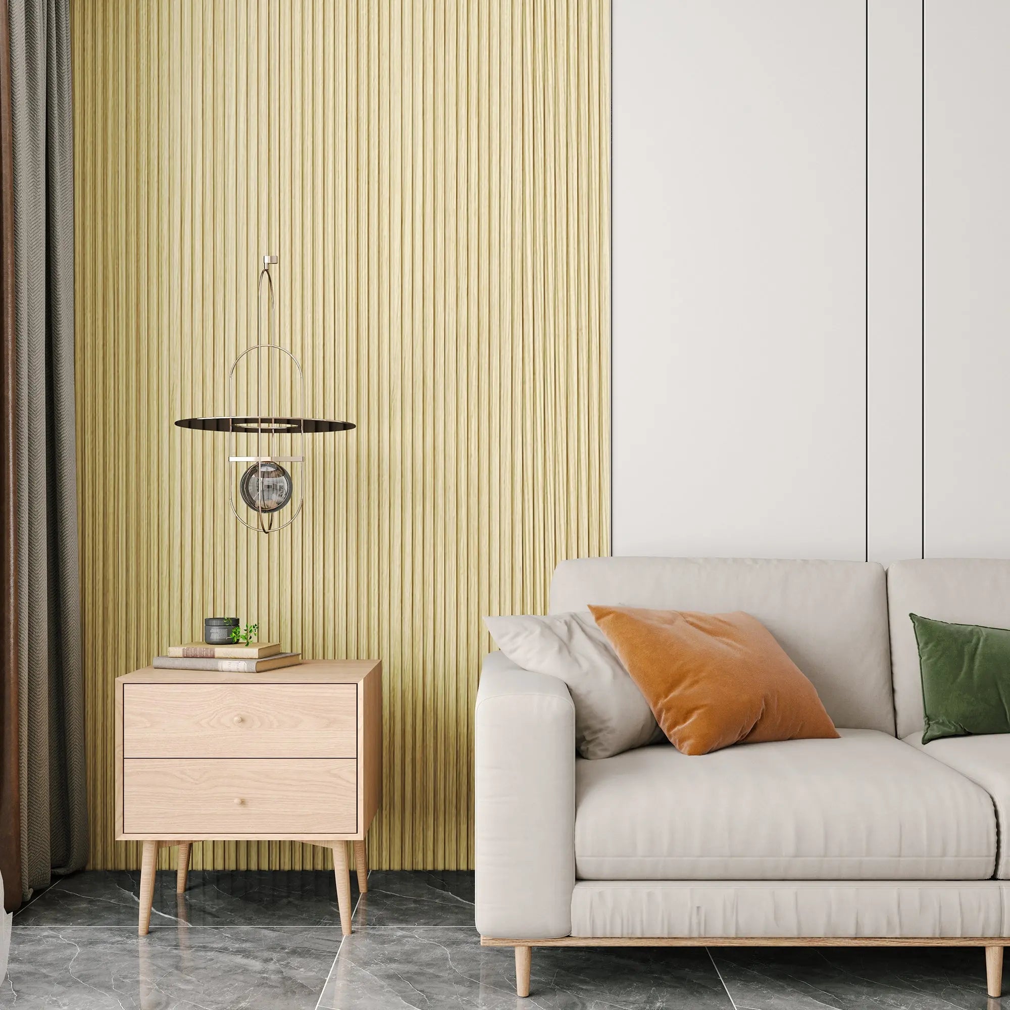 Hausvita 48 x 6 inch WPC Slat Wall Panel (16 Pack)