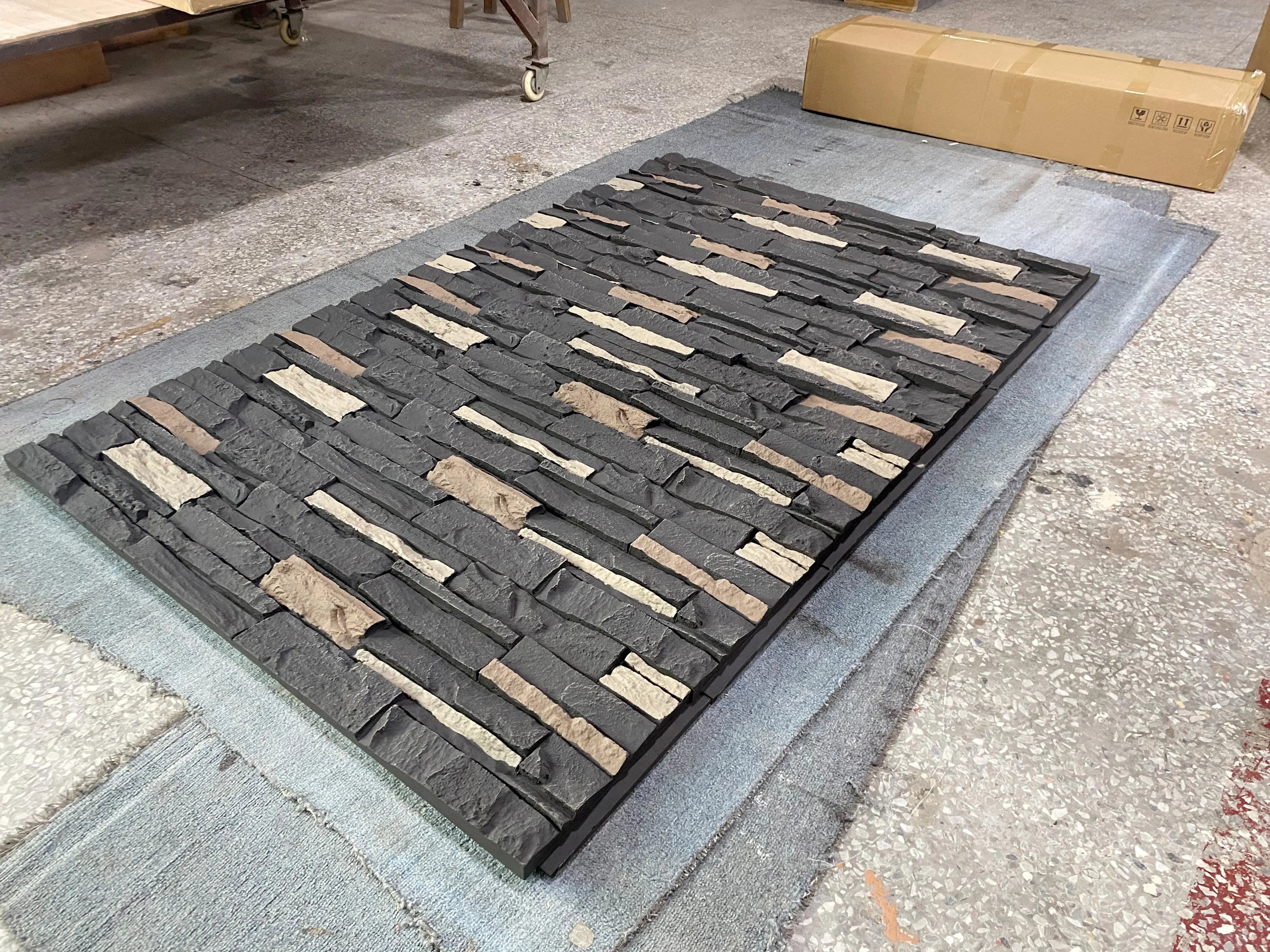 Hausvita Faux Stone Wall Siding Panel, PU Stone Veneer Exterior