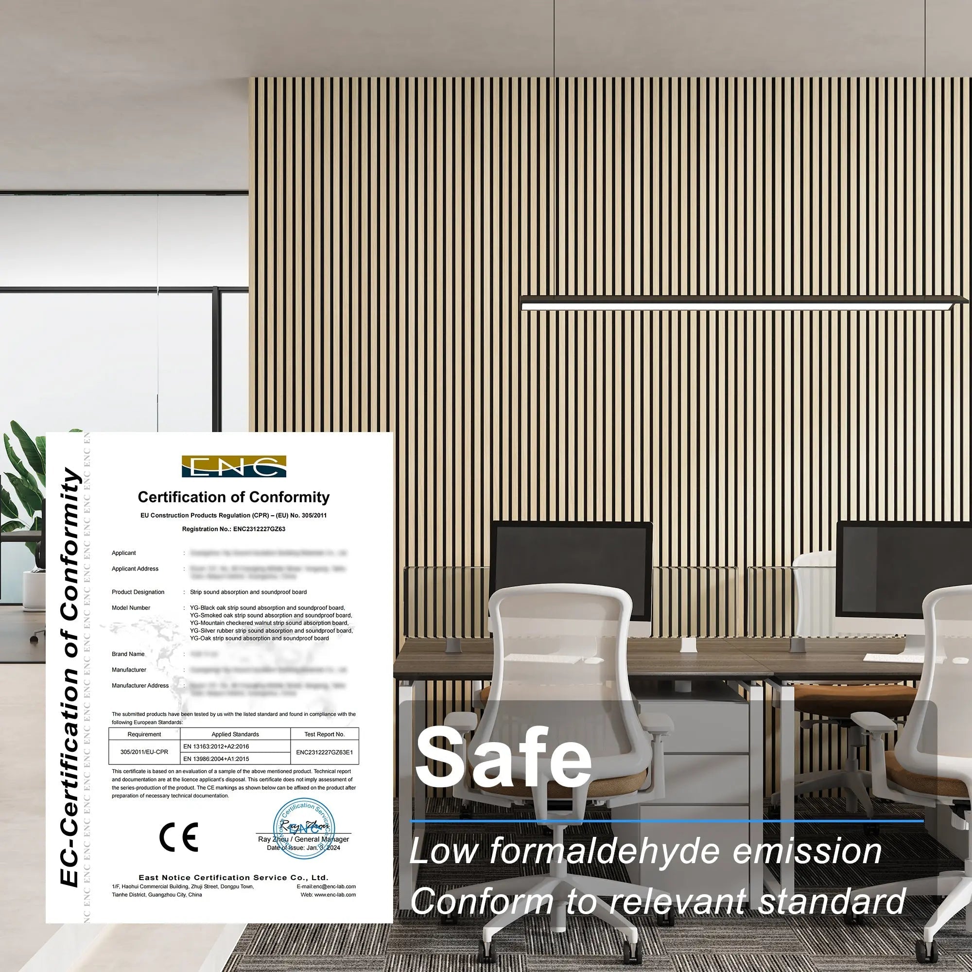 MDF Acoustic Slat Wood Wall Panels