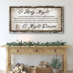 O Holy Night Christmas Sign