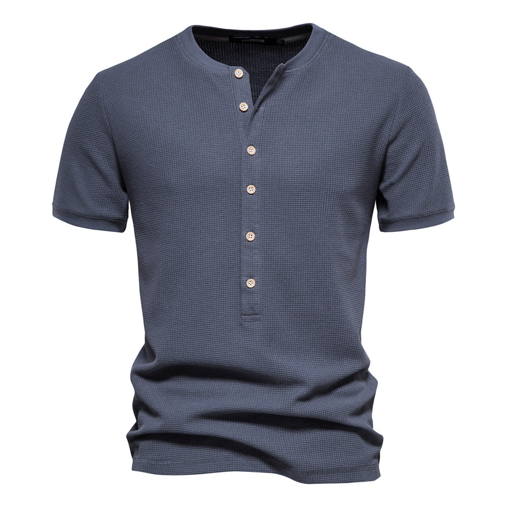 Men's Casual Button Down Shirt Gray