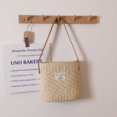 Direct Square Shoulder Straw Bag Simple Underarm Woven Bag Vacation Beach Bag Women Bag