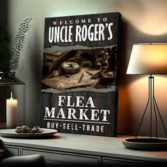 Welcome To Flea Market Sign