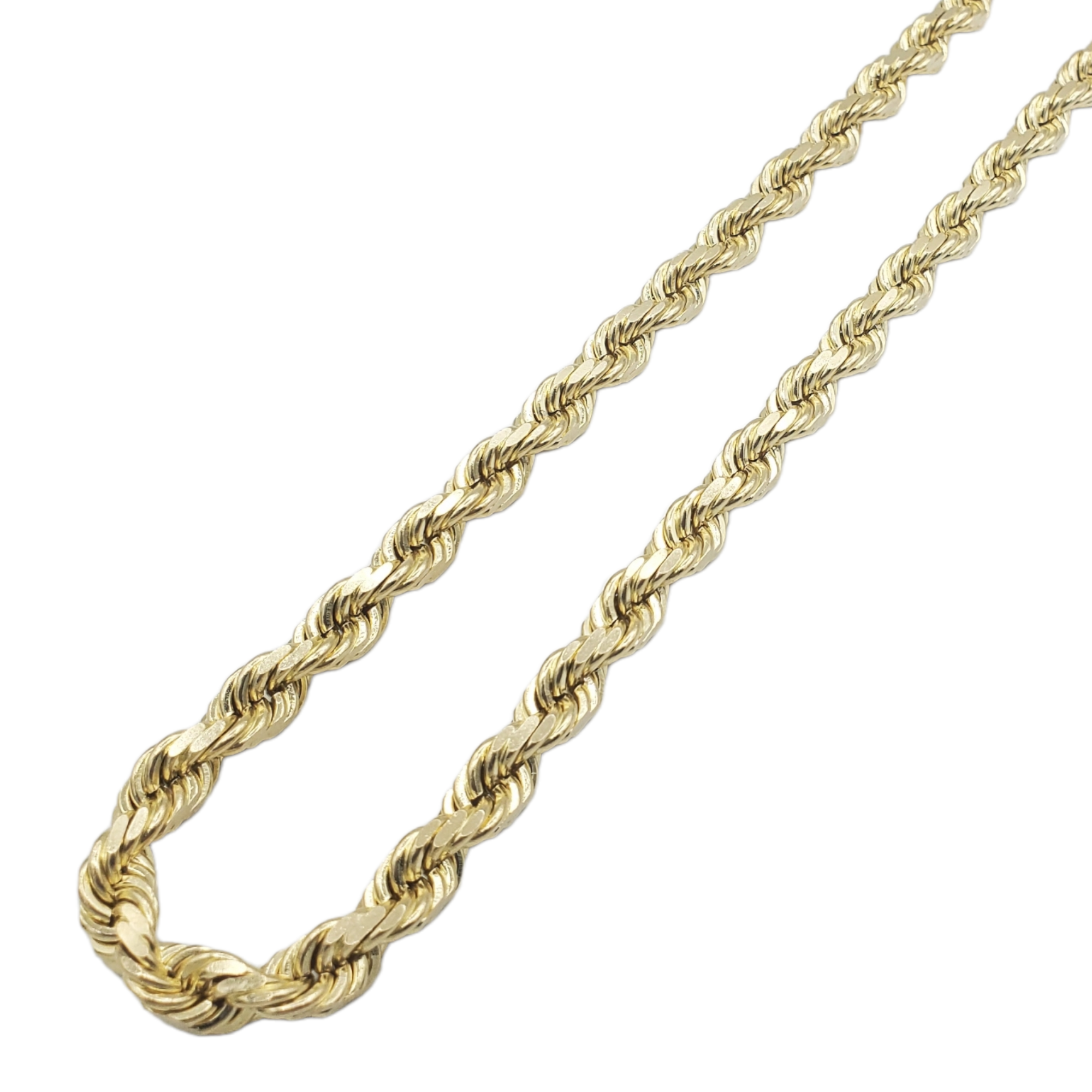 10K Gold- Solid Rope Chain (Yellow Gold)